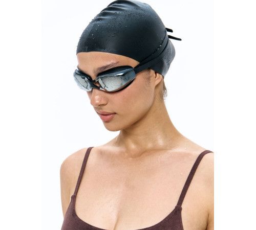 Очки для плавания зеркальные Underwater, черные