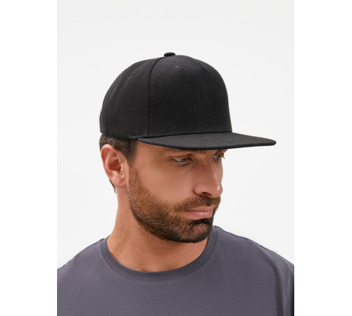 Бейсболка Epicore с прямым козырьком, черная