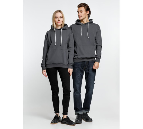 Толстовка с капюшоном Kirenga, темно-серая (графит)