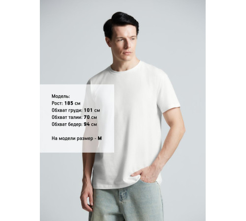 Футболка унисекс T-Bolka 160, белая (белоснежная)