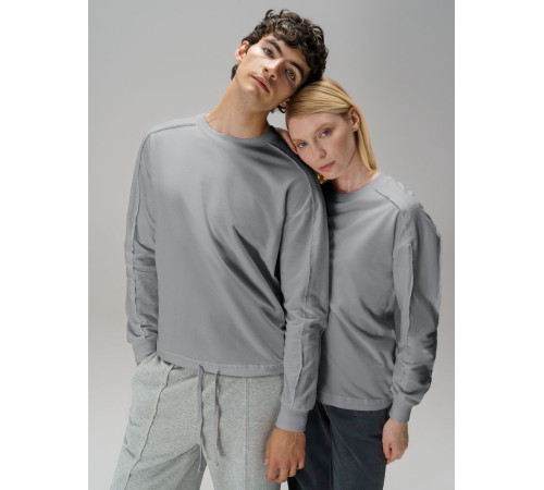 Свитшот унисекс Vozduh, светло-серый