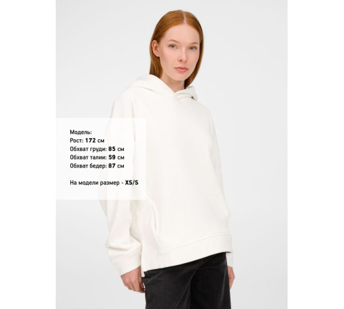 Худи оверсайз унисекс Tolla, молочное