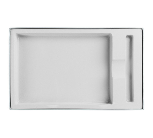 Коробка Horizon с ложементом под ежедневник и ручку, серая