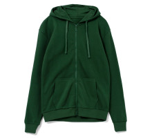 Толстовка на молнии с капюшоном Siverga Heavy 2.0, темно-зеленая