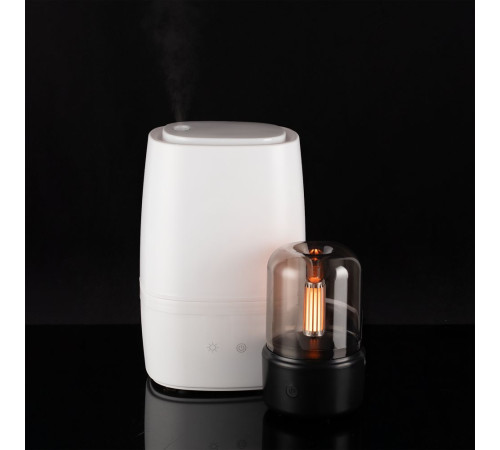 Увлажнитель-ароматизатор с подсветкой mistFlicker, черный