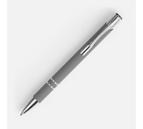 Ручка шариковая Keskus Soft Touch, серая