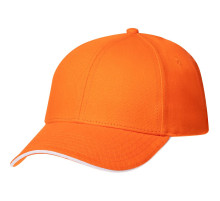 Бейсболка Spiker, оранжевая с белым