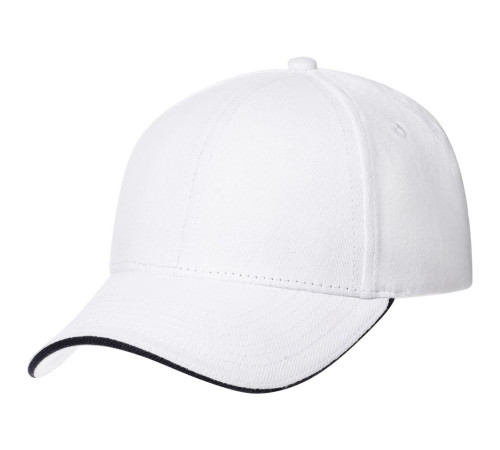 Бейсболка Spiker, белая с темно-синим