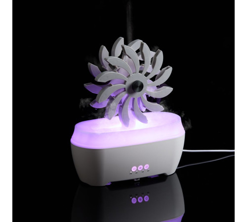 Увлажнитель-ароматизатор Steam Spin, белый с серым