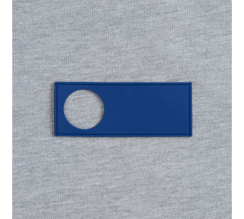 Лейбл из ПВХ с вырубкой «Круг», синий