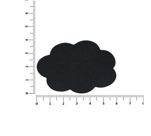 Наклейка тканевая Lunga Calum, L, черная