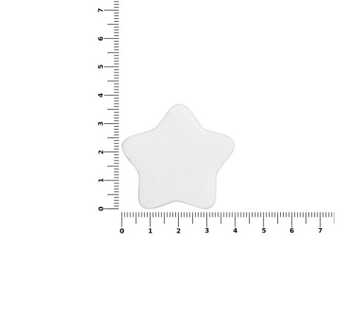 Наклейка тканевая Lunga Bial, M, белая