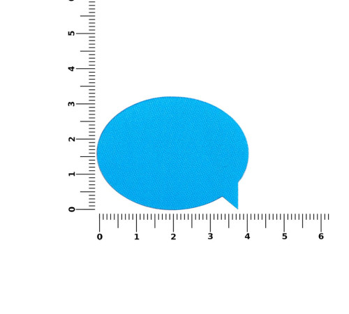 Наклейка тканевая Lunga Bubble, M, голубая