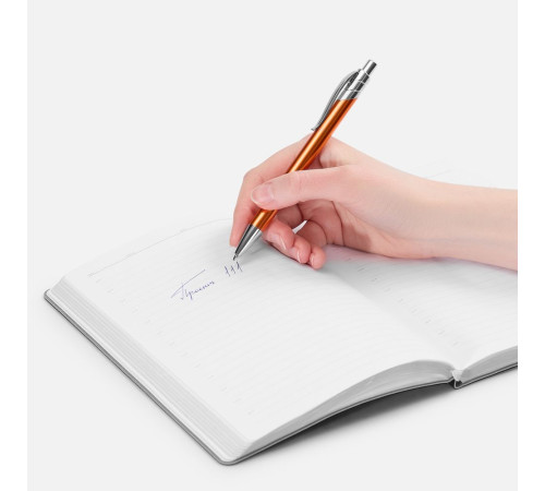 Ручка шариковая Undertone Metallic, оранжевая