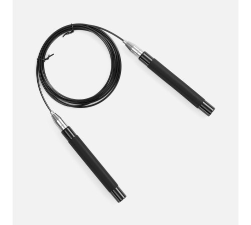 Скоростная скакалка Profi Comfi, черная