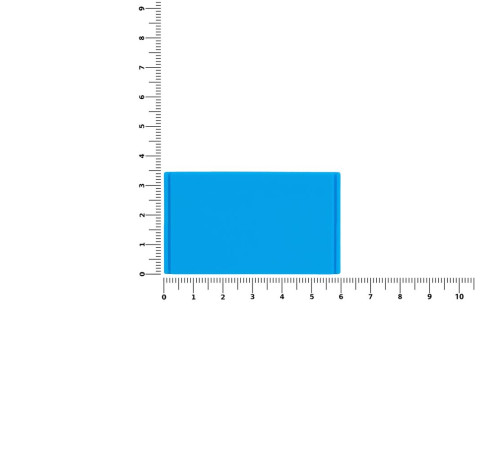 Лейбл из ПВХ Dzeta, M, голубой