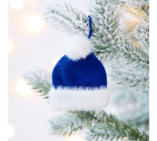 Подвеска на елку «Вьюжка», шапочка, синяя