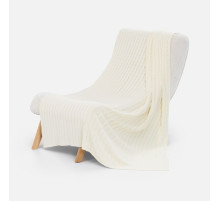 Плед Tressa, белый (молочный)