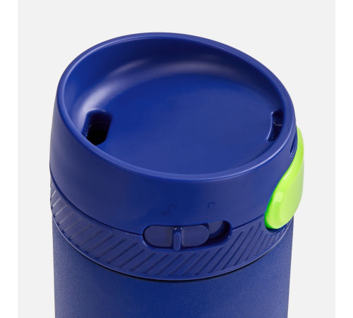 Термостакан X1 с цветной кнопкой, синий с желтым