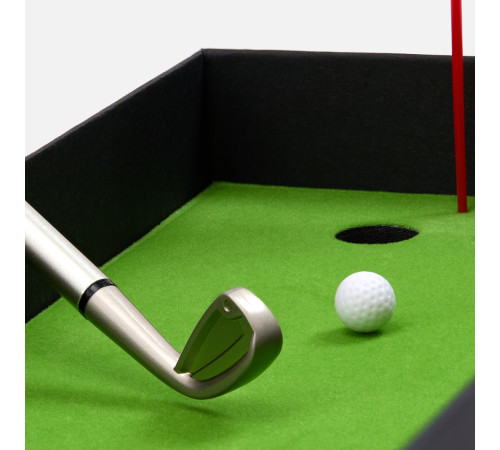Настольный мини-гольф Golfink, черный с зеленым яблоком
