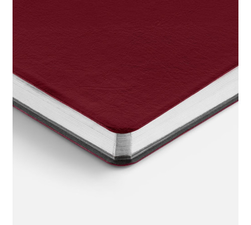Ежедневник Nebraska Flex, недатированный, бордовый с серебристым