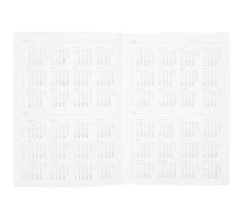 Ежедневник Nebraska Flex, недатированный, бордовый с серебристым