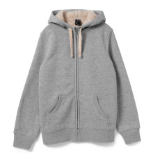 Толстовка унисекс на молнии Sherpa 280, серый меланж