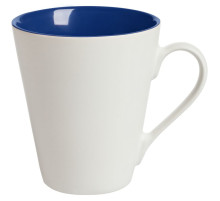 Кружка New Bell матовая, белая с синим