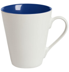 Кружка New Bell матовая, белая с синим
