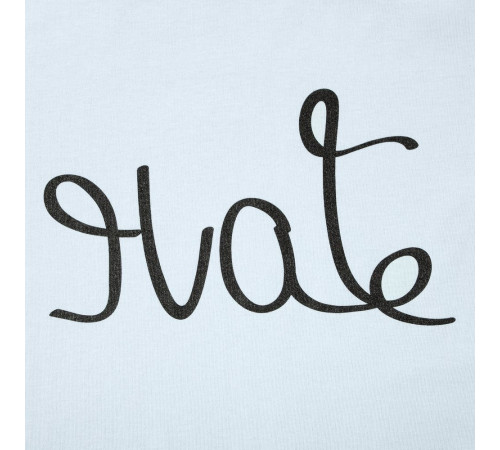 Футболка женская Hate-Love, голубая