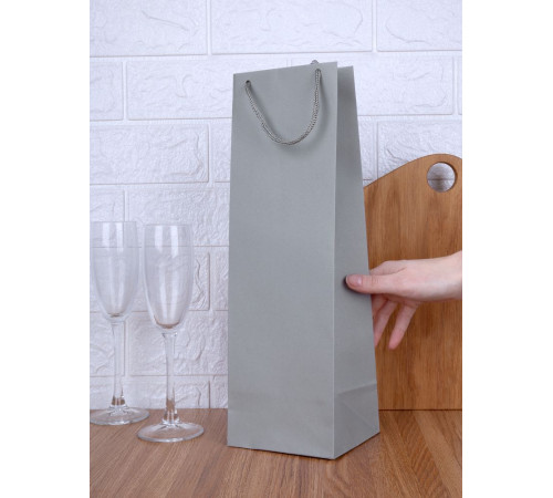 Пакет под бутылку Vindemia, серый