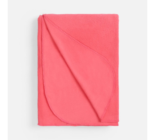 Флисовый плед Warm&Peace, розовый (коралловый)