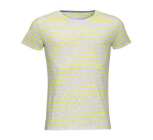 Футболка Miles Men серая с желтым