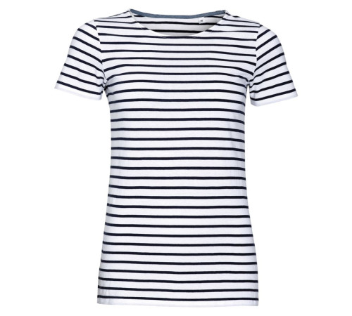 Футболка Miles Women белая с темно-синим