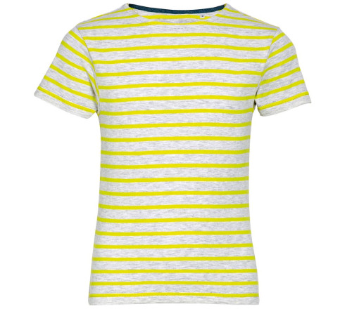 Футболка детская Miles Kids серый с желтым