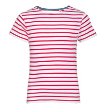 Футболка детская Miles Kids белая с красным