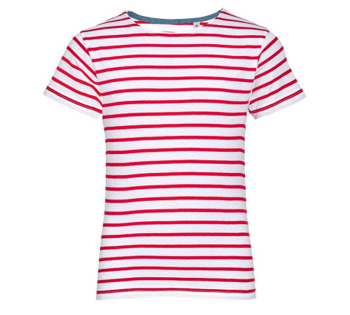 Футболка детская Miles Kids белая с красным