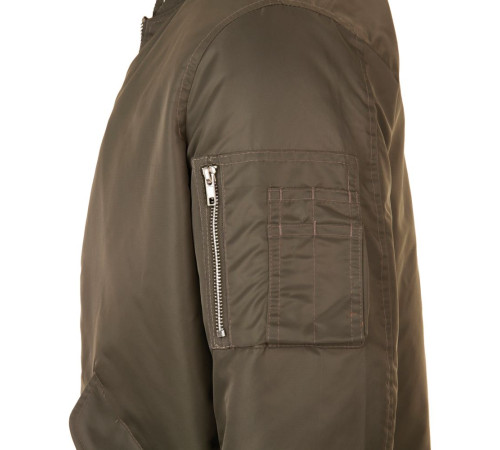 Куртка бомбер унисекс Rebel, коричневая