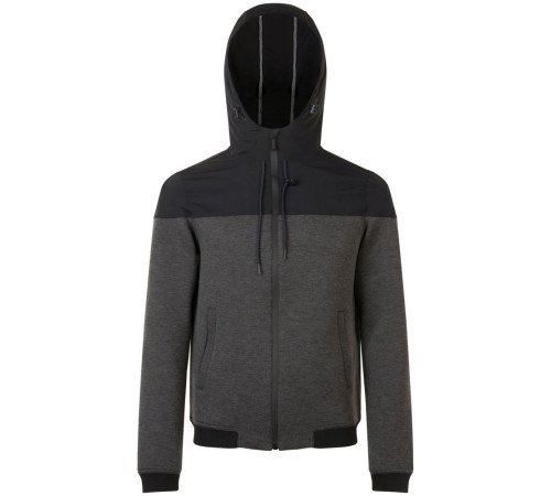 Куртка унисекс Voltage, черный меланж с черным