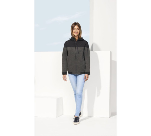 Куртка унисекс Voltage, черный меланж с черным