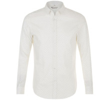 Рубашка мужская Becker Men, белая с темно-синим