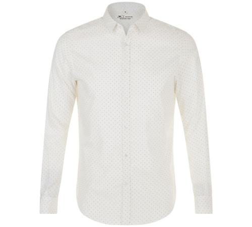 Рубашка мужская Becker Men, белая с темно-синим