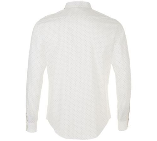 Рубашка мужская Becker Men, белая с темно-синим