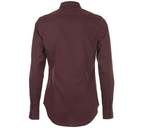 Рубашка женская Becker Women, бордовая с белым