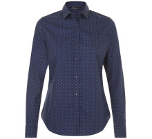 Рубашка женская Becker Women, темно-синяя с белым