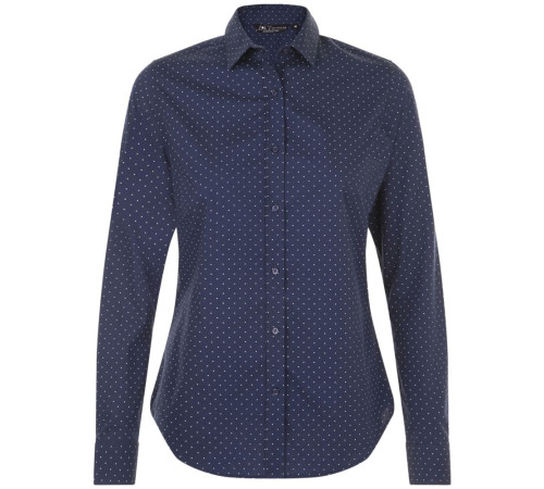 Рубашка женская Becker Women, темно-синяя с белым