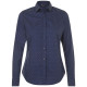 Рубашка женская Becker Women, темно-синяя с белым