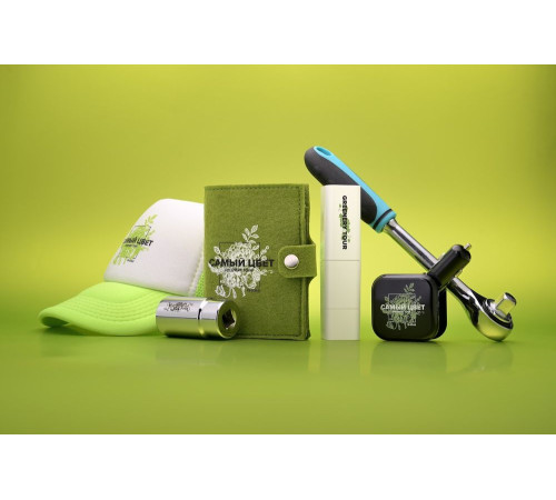 Бейсболка Bubble, зеленый неон с белым