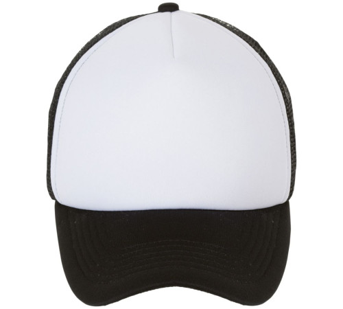 Бейсболка Bubble, черная с белым