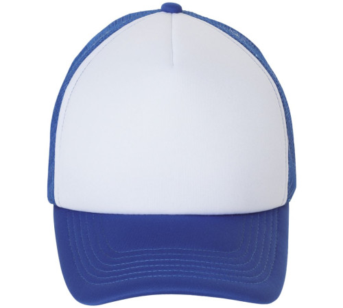 Бейсболка Bubble, синяя с белым